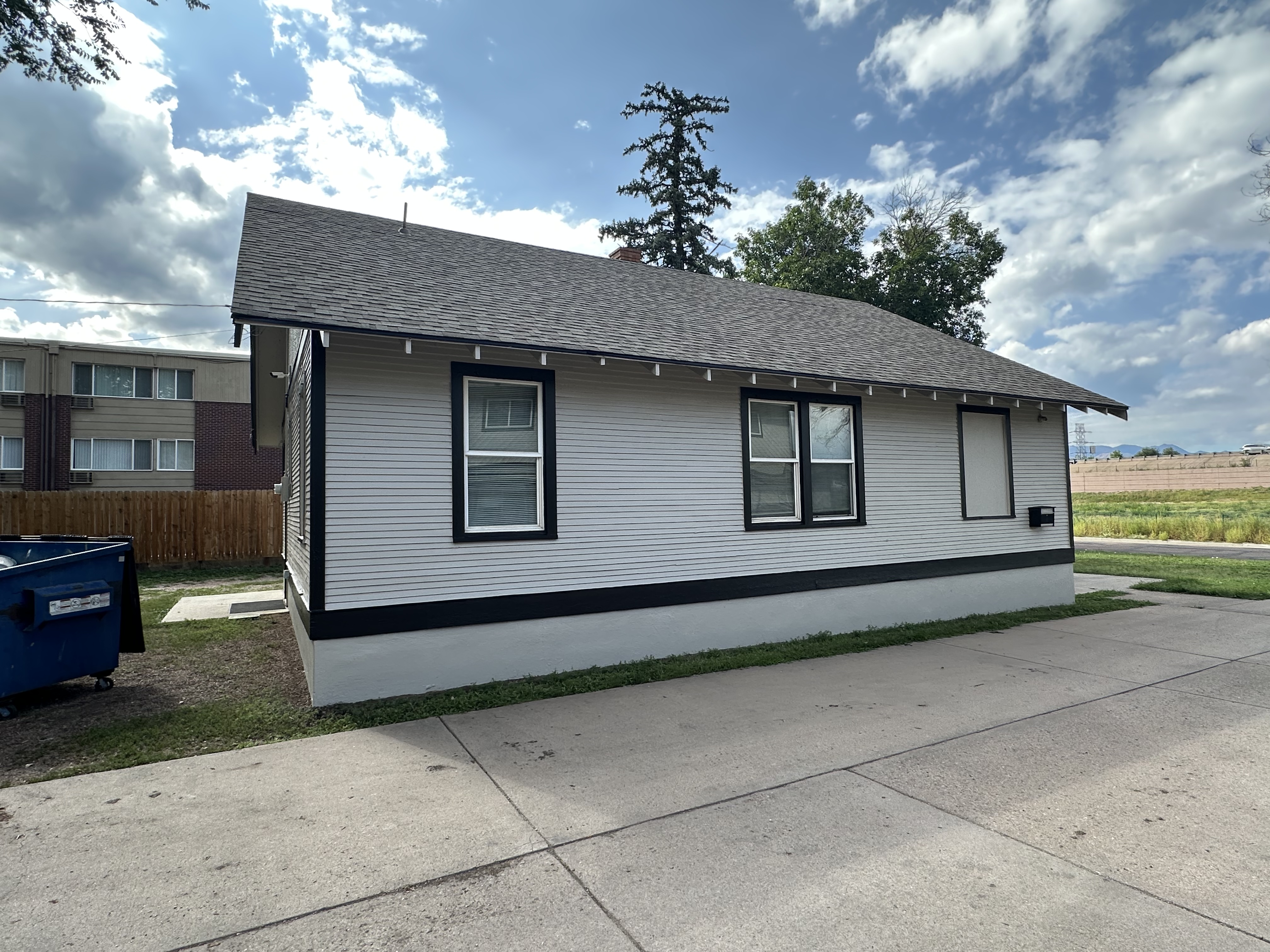 Classic White and Black Exterior - Clean Lines