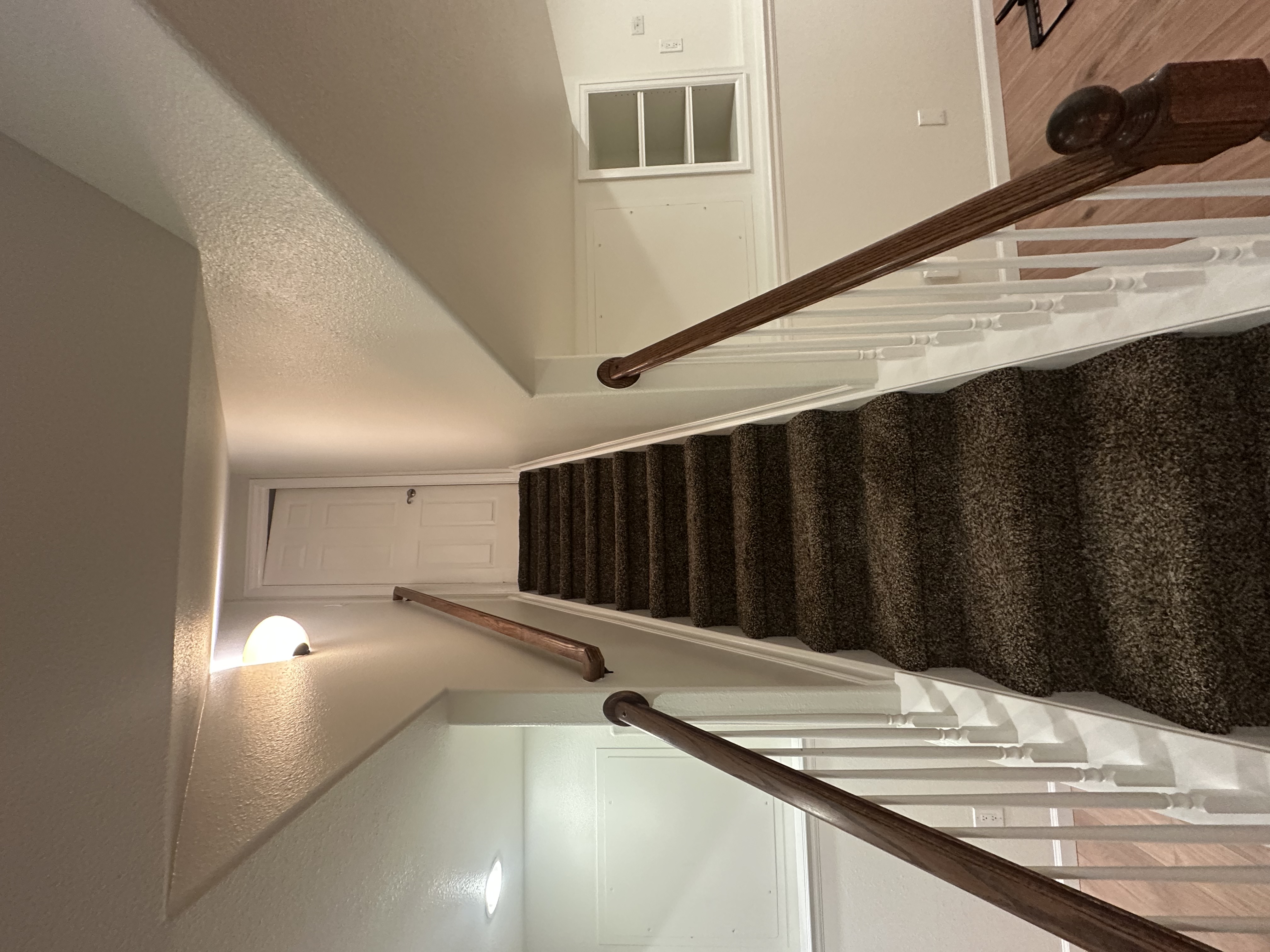 Stairway Refinishing - White Walls and Trim